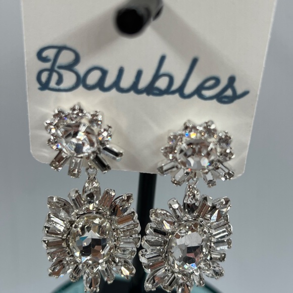 Baubles Chandelier Austrian Crystal Silver Earrings $12 EA or Bundle 3/$20 - Picture 7 of 11